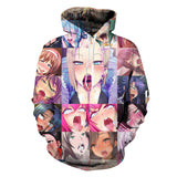 Anime Ahegao Hoodie Sweatshirt Men Women Fashion Autumn Winter Hip Hop Streetwear Hoody Hoodies Casual Male Tracksuit Dropship